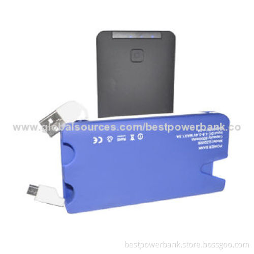 5V-1,000mA Output 6,000mAh Capacity Power Banks with Class A Lithium-polymer Battery, Best Quality